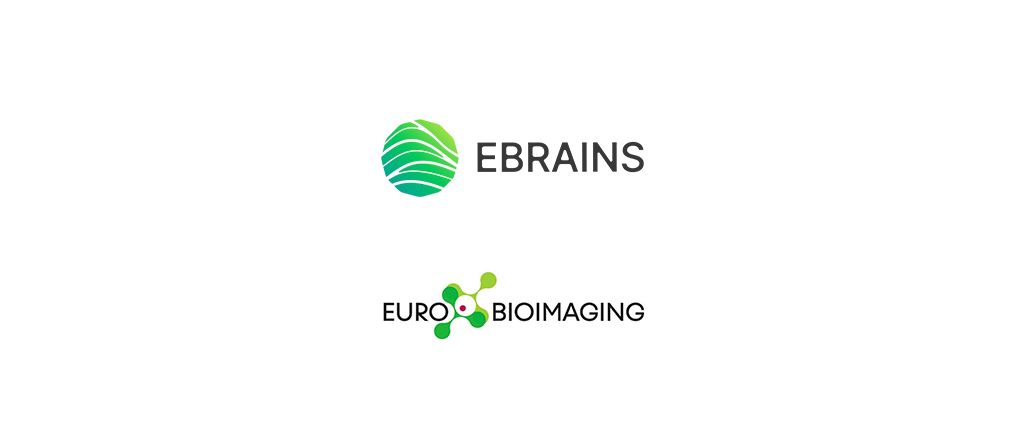 EBRAINS and Eurobioimaging Logos