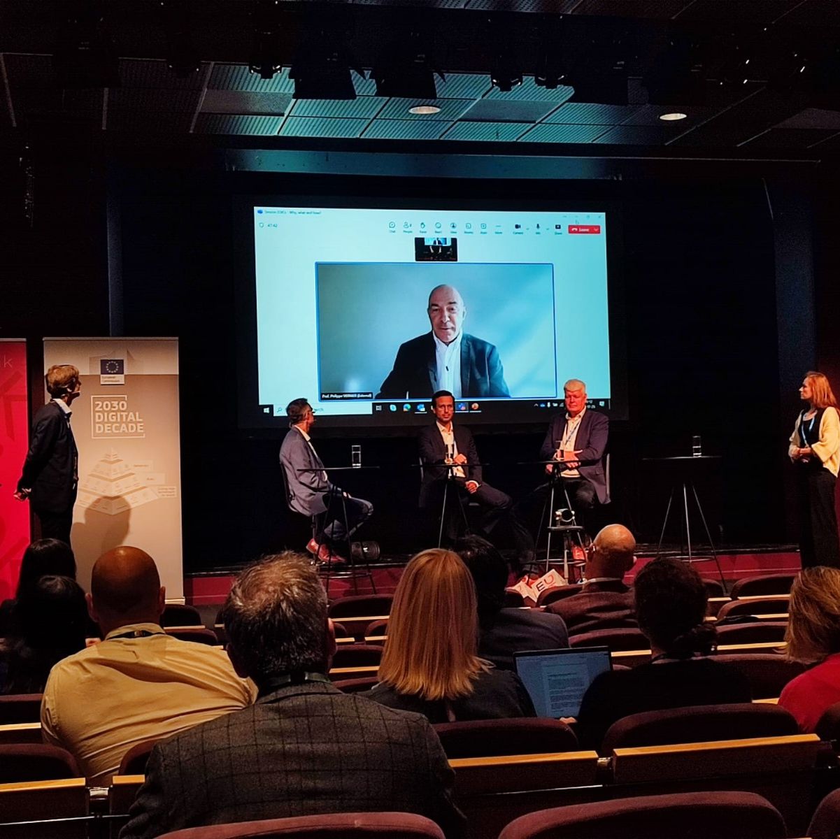 Prof. Philippe Vernier highlighted the benefits of an EDIC status for EBRAINS
