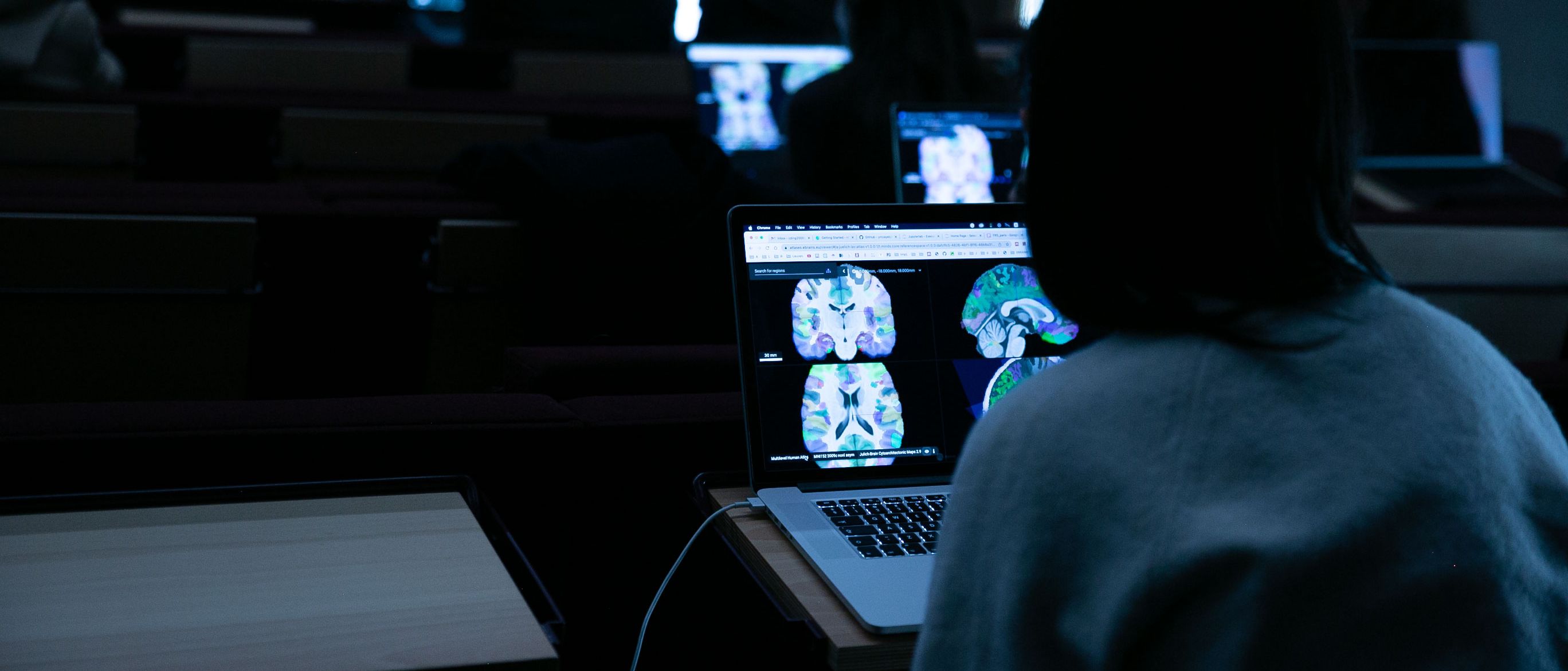 Researcher in a hands-on workshop