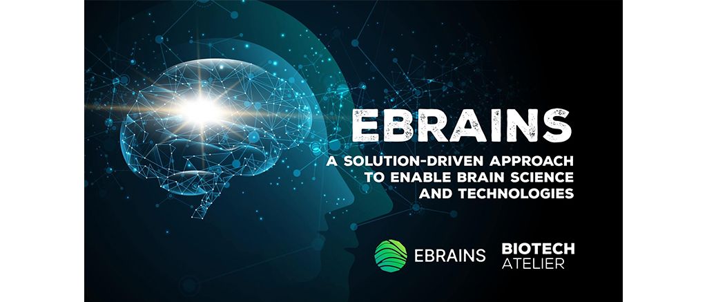 Banner for 'EBRAINS - a solution-driven approach to enable brain science and technologies' event